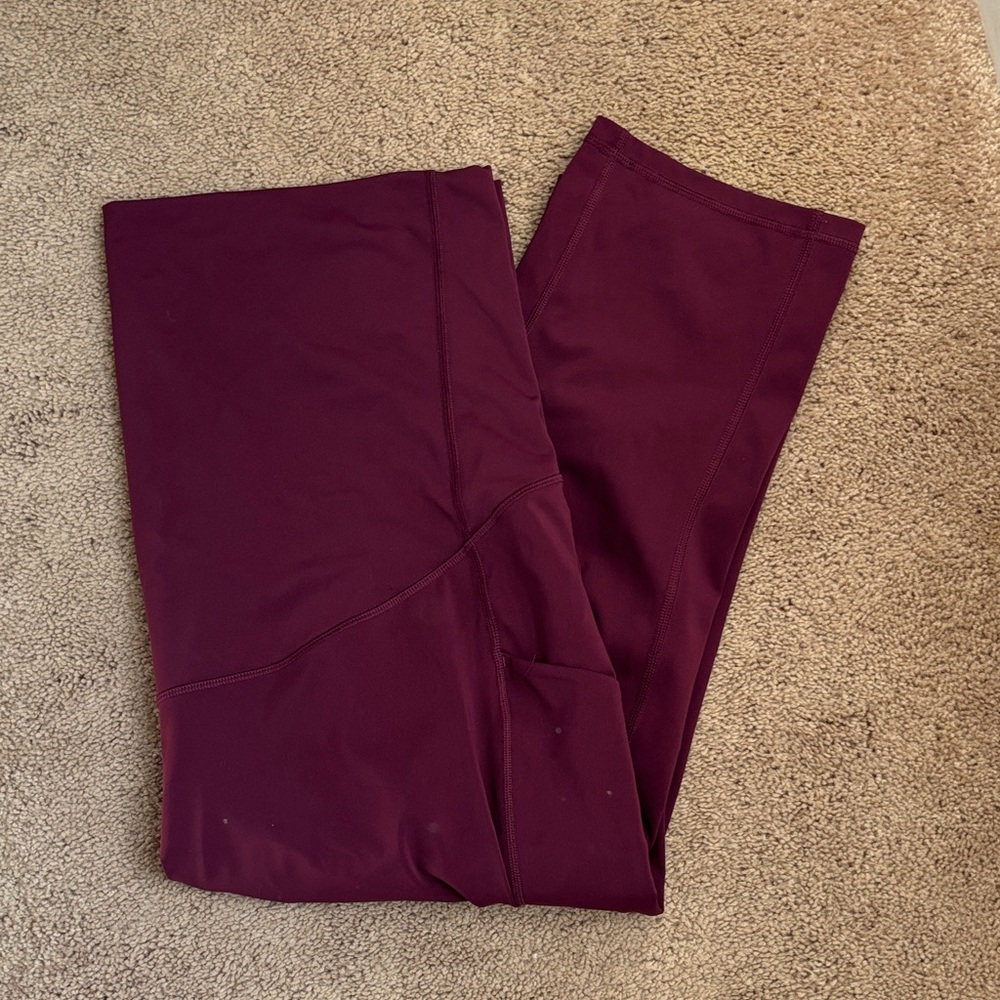 Tek Gear Maternity Leggings in Deep Wine - 2XL EUC